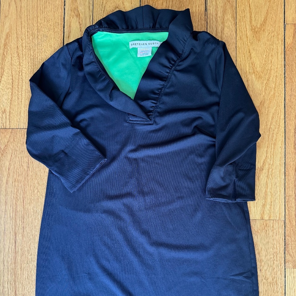 Gretchen Scott Designs Jersey Ruffleneck Dress